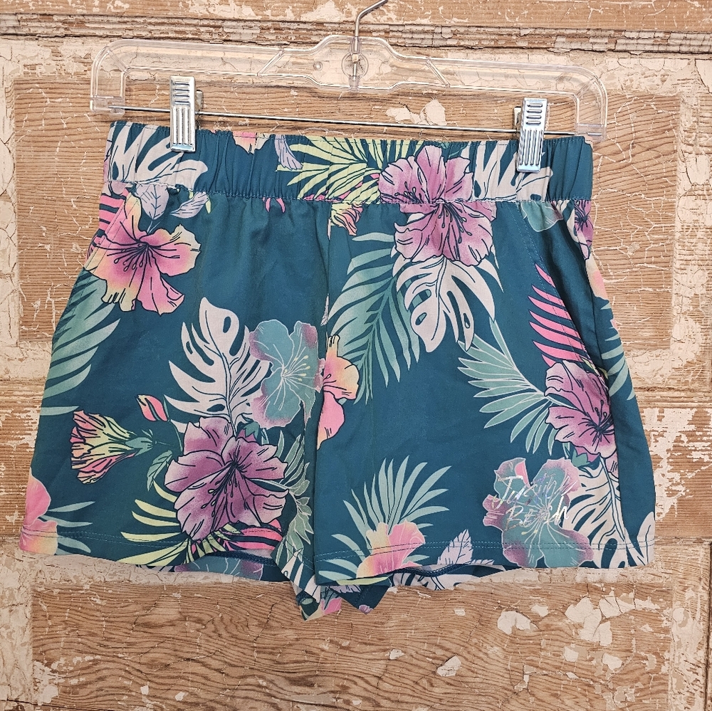 Justice Girls Floral Running Shorts